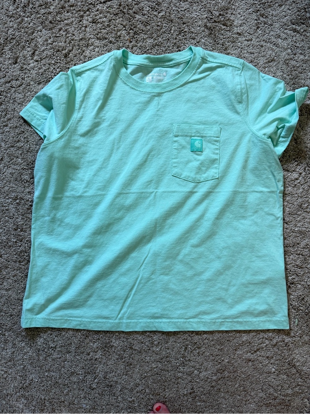 Carhartt  Mint Green Short-Sleeve Pocket Tee